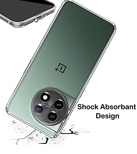 Image of Soft Silicone TPU Back Cover Compatible with OnePlus 11 5G / 1+11 5G, Transparent