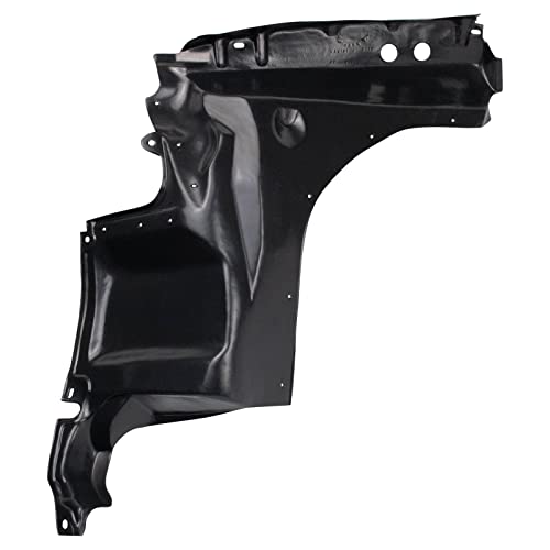 Image of TRQ Front Passenger Side Engine Splash Shield Black Compatible with 2005-2007 Ford Escape FO1251140