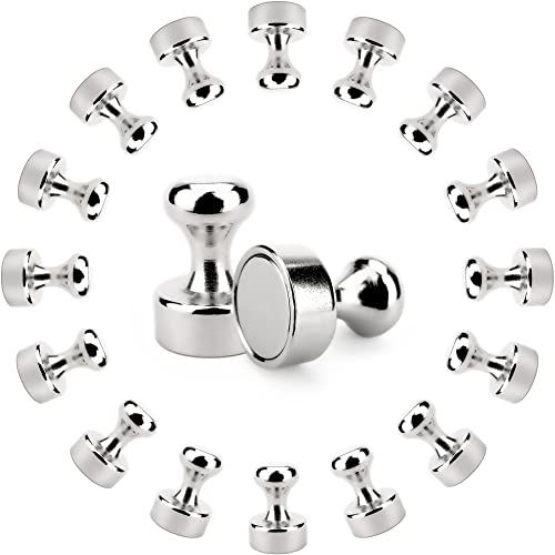 Sensei 16 pièces Aimants Puissants en Néodyme pour Tableau Blanc, Magnets Frigo 12x16 mm + Boîte Cover