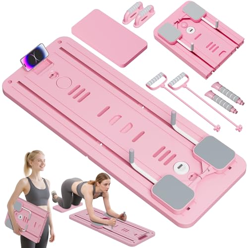 Planche de Pilates multifonction avec rouleau à rebond automatique pour le renforcement profond