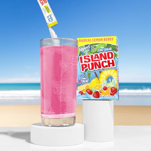 Wyler's Light Island Punch, Radical Lemon Berry, 10 CT