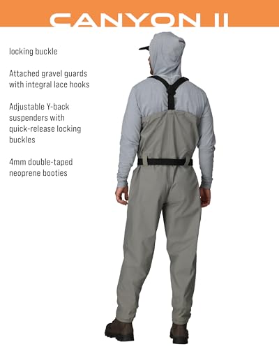 FROGG TOGGS Canyon II Breathable Waterproof Stockingfoot Fishing Chest Wader for Fishing3