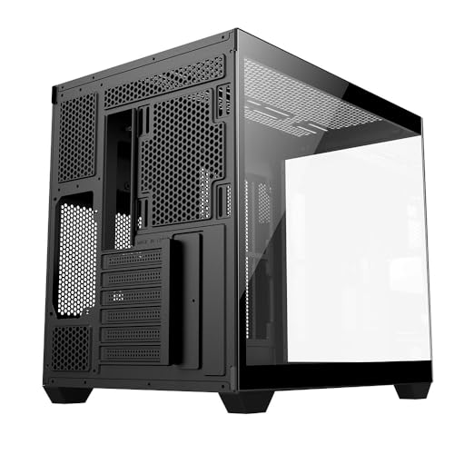 GABINETE GAMER MID TOWER SEM FAN SEM FONTE CA-604B WIDELOAD LITE PRETO REDRAGON