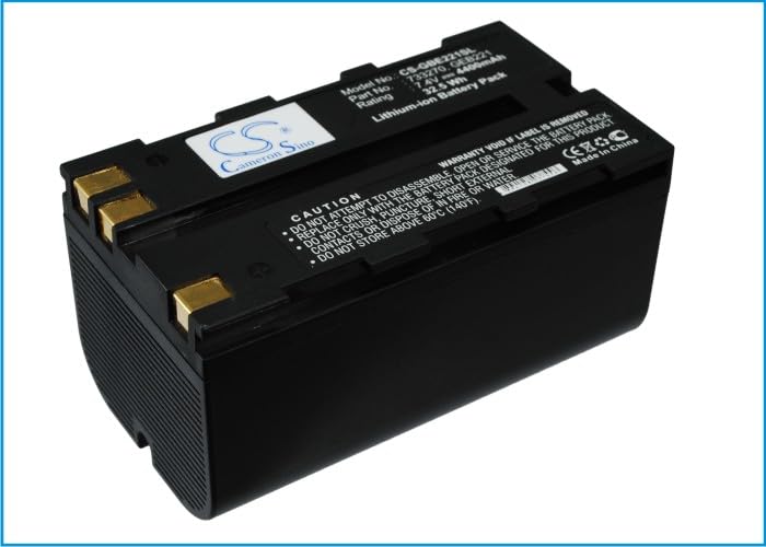 Cameron Sino Batterie de rechange pour ATX1200, GRX1200, GS20, Piper 100, Piper 200, Piper 200 Lasers, RX1200, RX900, SR20, System 1200 GNSS receivers, Viva PN : GEB211, GEB212, GEB90 ZBA200. ZBA400