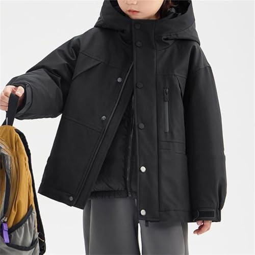 Kids Girls Thicken Hooded Jacket Coat Windproof Waterproof Warm Winter Snow Coat Zip Up Outwear Fleece Tops Jackets3