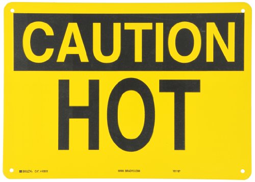 Panneau Hot 10x14 pouces en métal | Plaque signalétique de sécurité