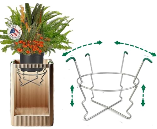 FITS in The TOP/Flower Pot Openings from 12-18 Inches Wide/Any Height. Premium Adjustable Planter Insert.- Patented Fit, Stable, No Tools, Watch The Video & Drop IT in..Made in The USA by Drop N Planter - Used condition - US$22.40