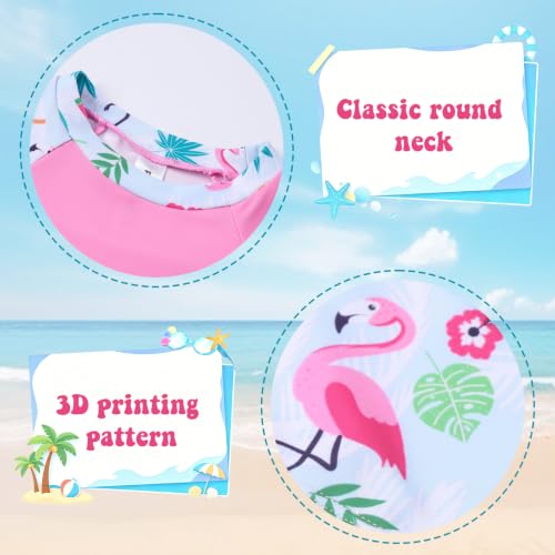 Image of Girls Swimsuit Two Piece Rash Guard Set for 4-14 Years