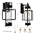 PARTPHONER Modern Outdoor Light Fixtures Dusk to Dawn Outdoor Lighting 2 Pack, 15" Exterior Wall Sconce Waterproof Porch Light, Outside Lamp for House with Water Glass for Garage Doorway