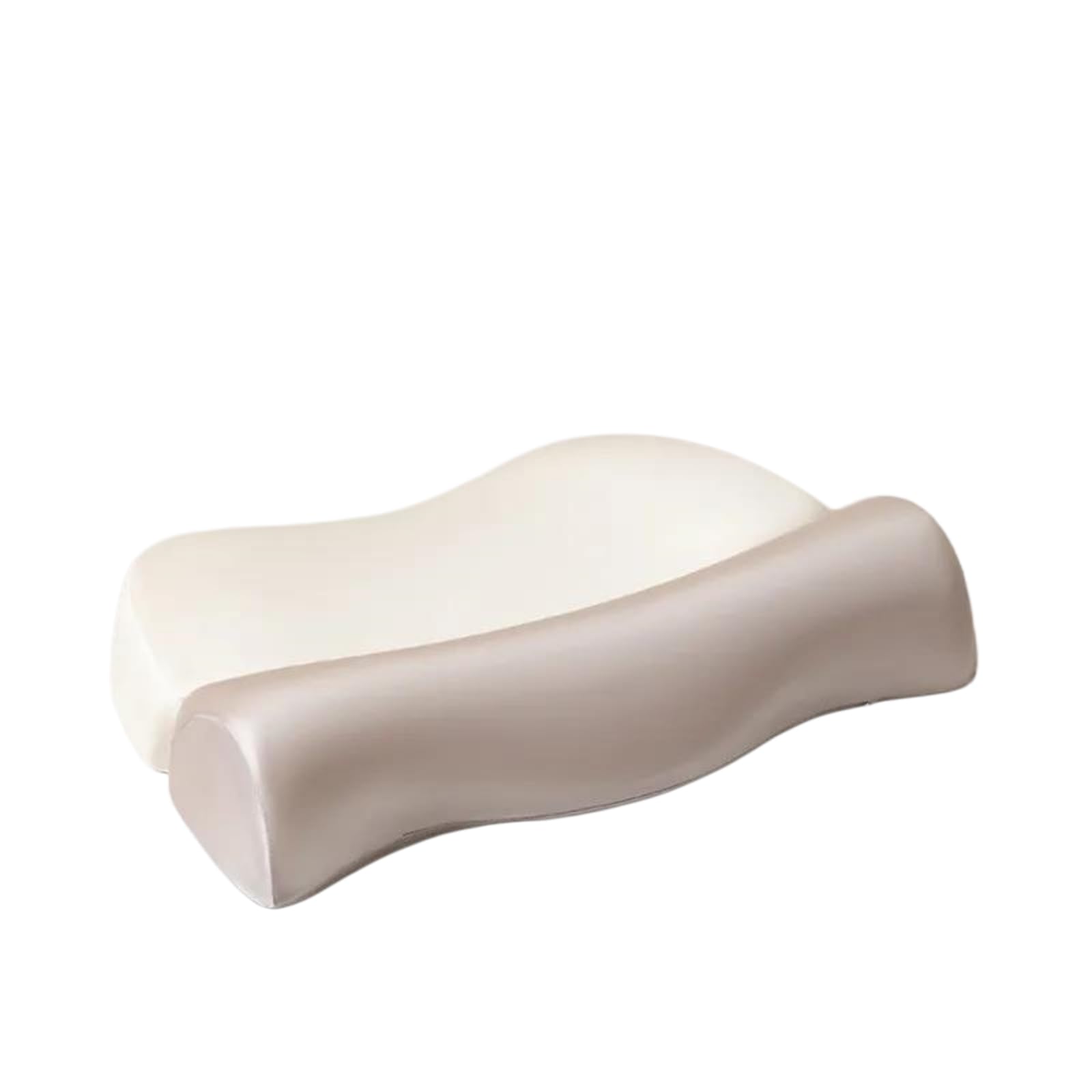 BFJNFPBEU Ergonomic Cervical Pillow for Neck Pain Relief, Dual-Height Memory Foam Contour Pillow, Orthopedic Neck Support Pillow for Side Back Sleepers,Flesh
