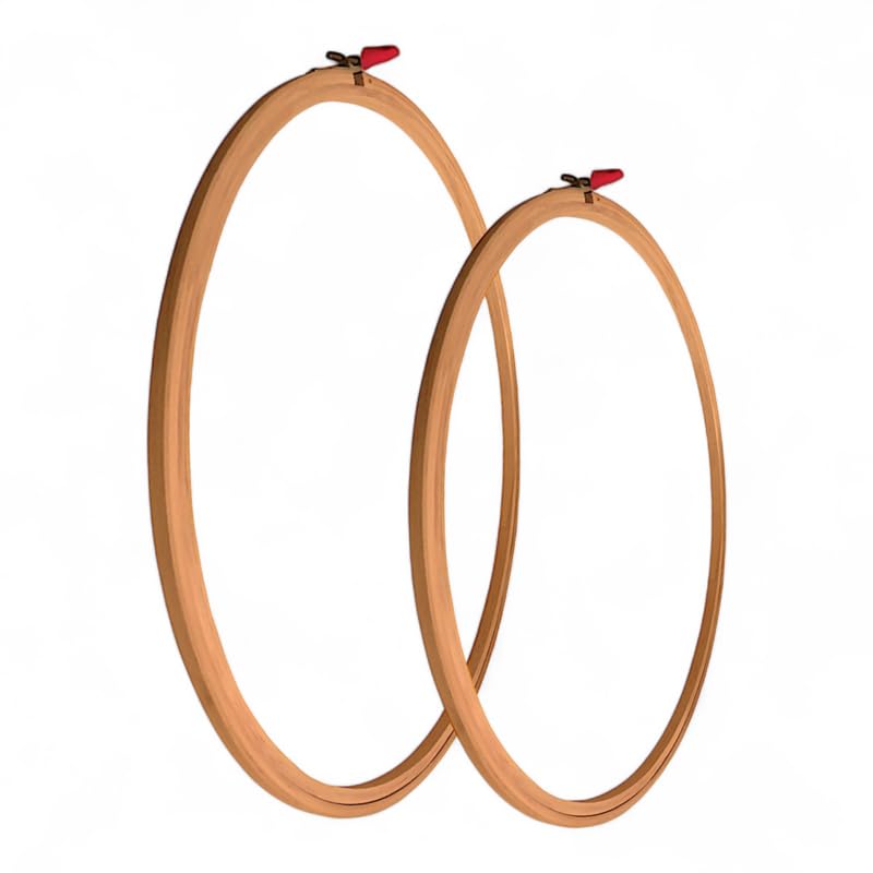 4,5 INCHS Embroidery Wooden Hoop(3 PLY, Pack of 2),Wooden Hoop Ring for Embroidery Kit,Wooden Embroidery Hoop Ring Frame,Wooden Frames for Craft Hoop Frame,Mini Wooden Hoop,Hand Embroidery Wooden-image-45