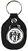 Produktbild Fan-O-Menal Leder- Schlüsselanhänger mit Button - Wappen Berlin - Gr. ca. 5x7cm - 06203 - Keyholder mit Metallplakette