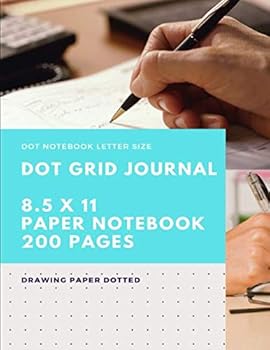 Dot Grid Journal 8. 5 X 11 Paper Notebook : Drawing Journals Notebook Letter Size Paper Dots with 1 Inch Grid Size 200 Pages/100 Sheets