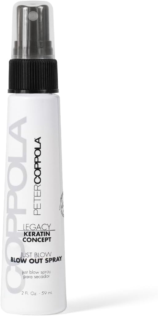 Peter Coppola Just Blow - Heat Protectant Spray for Smoother, Straighter Hair - Reduces Blow Dry Time, Conditions and Adds Shine, Travel Size 2 oz