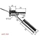 TuToy 115mm 50W 220V Edelstahl Flüssigwasser Niveau Sensor Float Switch Side horizontal Controller