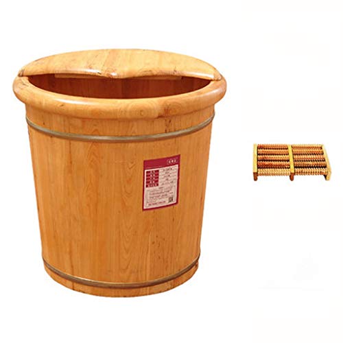 Spa de pies en madera para baño y masaje miniatura 1