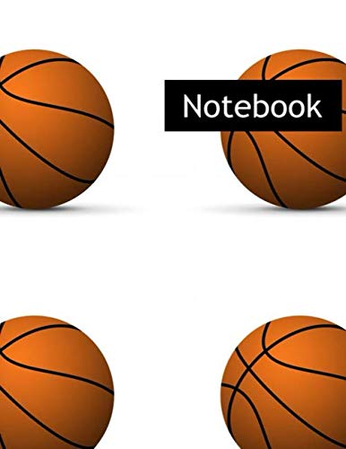 Realistic Basketball Ball With Shadow : College Ruled Notebook & 2020 Planner: Lined notebook Gift, 120 Pages, 8.5x11, Soft Cover, Matte Finish