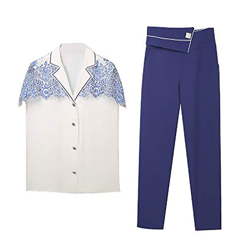 NUYI Women's Suits Summer High Professional Two-Piece Suit,L