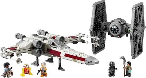 Star Wars 75393 Mash-up TIE Fighter e X-Wing - Giocattolo da Costruire con 2 Astronavi Personalizzabili, 4 Minifigure e un Droide - Regalo Creativo per Bambini e Fan da 9 Anni in su - Lego - Immagine 9