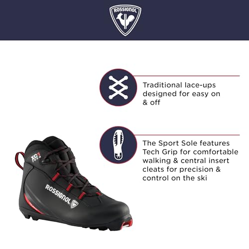 Rossignol XC-1 - Cross Country Touring Ski Boots for Men - Snow Ski Boots - Black