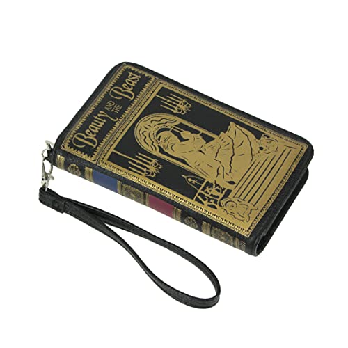 Things2Die4 Black and Gold Beauty and the Beast Checkbook Style Fashion Wallet, One Size2