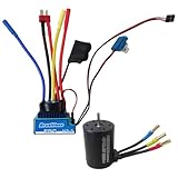 LQQKE Upgraded for 1:10 Scale Brushless Motor ESC Combo Set with 3900KV Motor and 120A ESC