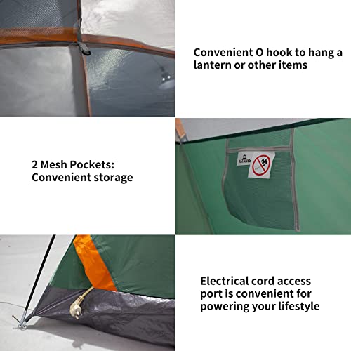 Asfanes 2 Person Waterproof Tents For Camping Easy Setup Outdoor Portable Backyard Camping Tents Suitable For Car Camping,Backpacking,Hiking,Picnic Or Fishing(Green) #TOP5