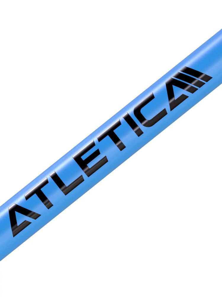 ATLETICA bilanciere | Delta | Electric Blue | Manubrio per sollevamento pesi, powerlifting e allenamento funzionale | 20 kg | marcature IPF e FMI | portata 1000 kg