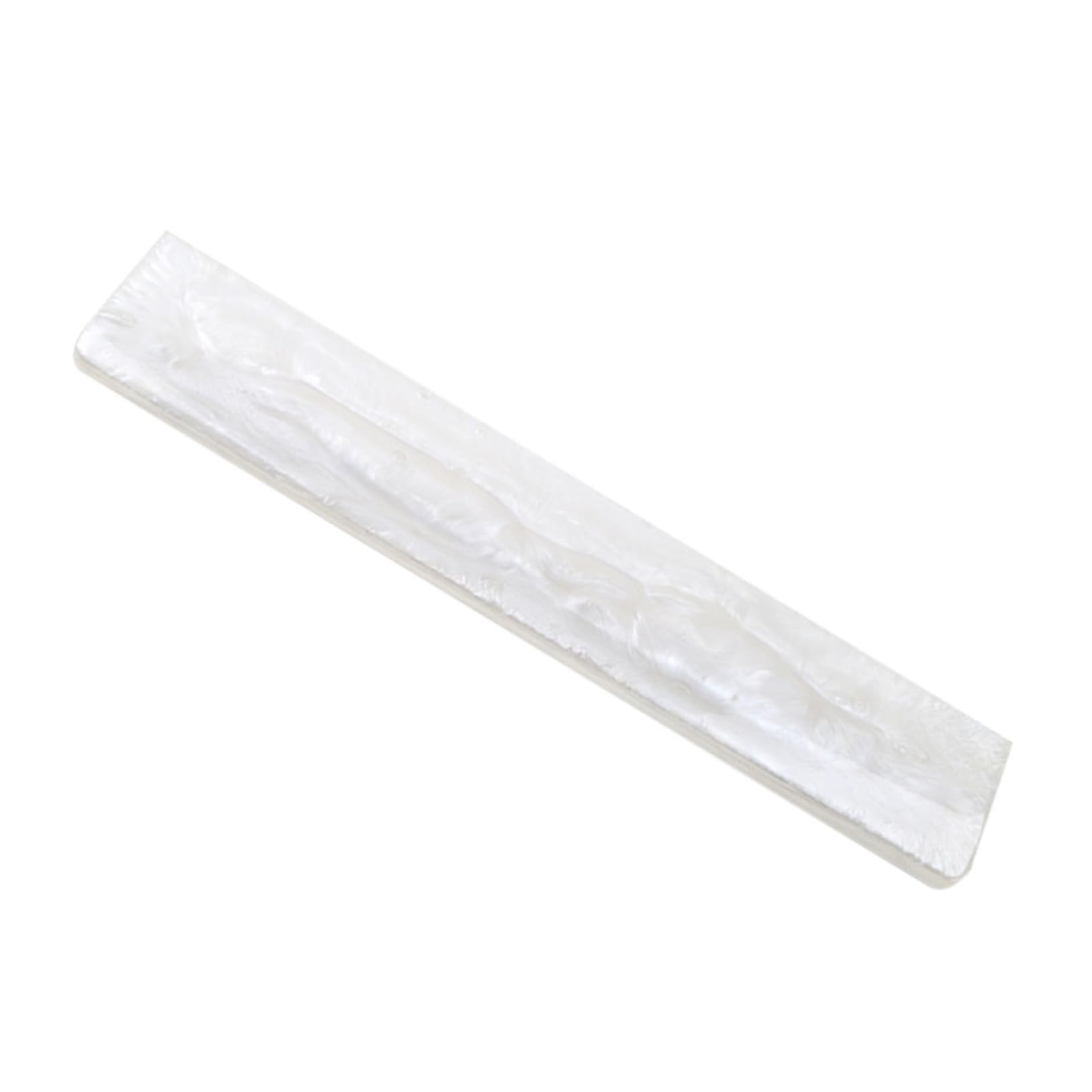 Tofficu Handgelenkauflage aus Weißem Epoxidharz Ergonomische Ellbogenstütze für Tastatur 104 Tasten Druckverteilend Tragbar Fürpc und Gaming Zubehör