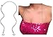 Strap N' Guard Women's Halter Crystal Pin Straps for Bra, Tops, and Dress
