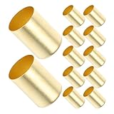 POPETPOP 50 Stück Kompressionshülsen Metallrohrringe 15mm für Luftschlauch Schlauchanschlüsse Pneumatikarmaturen