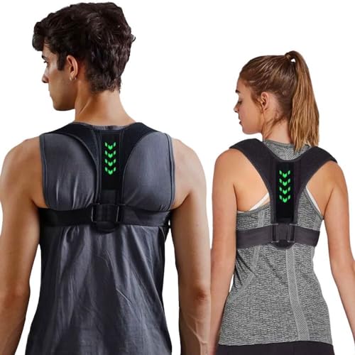 Corrector Postura Espalda, Faja Lumbar Hombre y Mujer, Ajustable, Aliviar Dolores, Espaldera, Traccion Cervical, Reducir Tensiones, Comodidad...