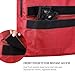 Harrison Howard Bridle/Halter Bag – Waterproof 600D Horse Tack Storage, Hanging Organizer with Multi-Hook Design, Protects Bridles & Reins-Burgundy