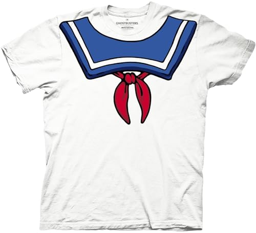 Ripple Junction Ghostbusters Mens Short Sleeve T-Shirt Stay Puft Marshmallow Man Comedy Movie Costume White 2XL