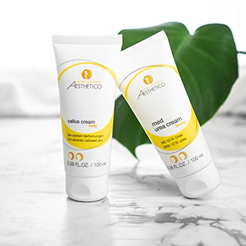 AESTHETICO callus cream, 100 ml - Schrundencreme mit 40% Urea gegen starke Hornhaut, glättet und erhöht die Hautfeuchtigkeit, ideal für raue, rissige Haut an Händen und Füßen