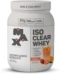 ISO CLEAR WHEY SABOR MORANGO COM LARANJA