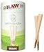 Raw Pre-Rolled Cones Organic King: 100 Pack - Hemp Rolling Papers with Filters - Extra Clean and Slow Burning Cone Made of Pure Hemp - Bonus Doob Tube Included