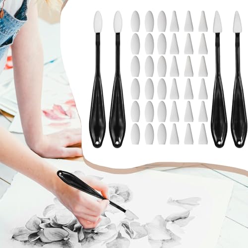 Difuminos | Pincel Multifuncional para Frotar - Corrector Reutilizable con Detalle, Materiales Pintura para Realzar Y Sombrear - imagen 3