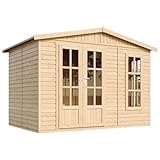 Caseta de jardín de Madera de 6 m2 - Cobertizo Jardin Exterior con Suelo,...