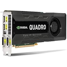 Quadro K5000 for Mac, 4GB GDDR5 PCI Express Gen 2 x16, DVI-I DL, DisplayPort, Supports Apple Boot Screen and Metal API, Professional Board