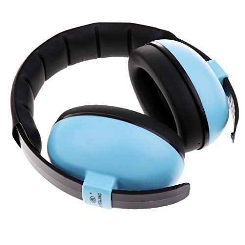 Luzhengyang Children Ear ion Noise Reduction Earmuffs for Sports Events and Concerts, NRR 26dB Ear Defenders for Kids and Teenagers - Blue, as described