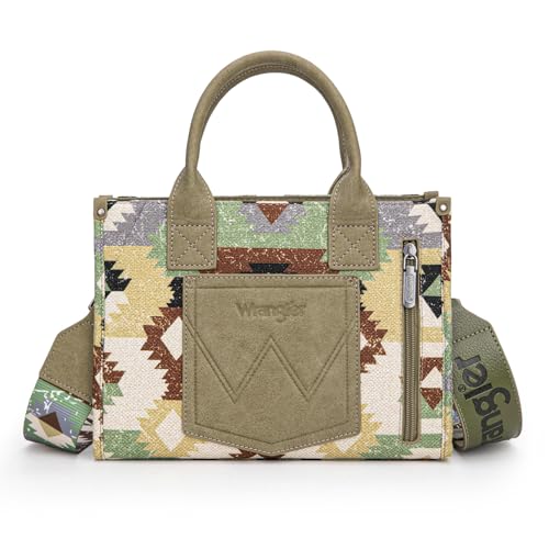 Image of Wrangler Purse Western Aztec Tote Bag Women Top Handle Handbags with Detachable Strap | Western
