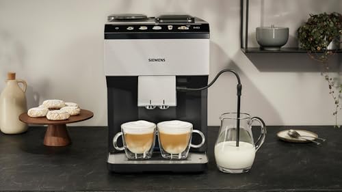 Siemens, vollautomatische Kaffeemaschine, EQ500, Home Connect, AromaDouble Shot, AutoMilk Clean, CeramDrive, KaffeeeSelect Display, oneTouch DoubleCup, Edelstahl/schwarz, TP516RX3 – Bild 6