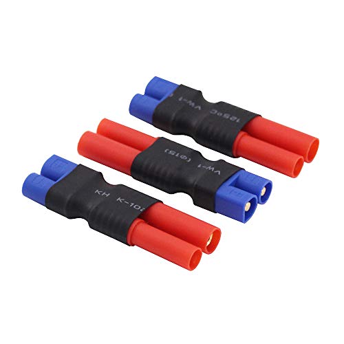 3 Adaptadores EC3 macho a HXT 4mm con carcasa miniatura 1