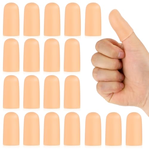 DIVINA VITAE 20 unidades de Dedales de Silicona, Protector de Dedos de Silicona Gel para Dedos, Protección de Dedos de Goma, Resistente al Agua, Protección para el Pulgar en caso de Lesiones