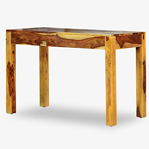 Image of Solid Sheesham Wood Study Table for Adults | Computer Table for Home | Wooden Writing Desk | Office Table for Office Work | Work from Home Table with 2 Drawers (11)