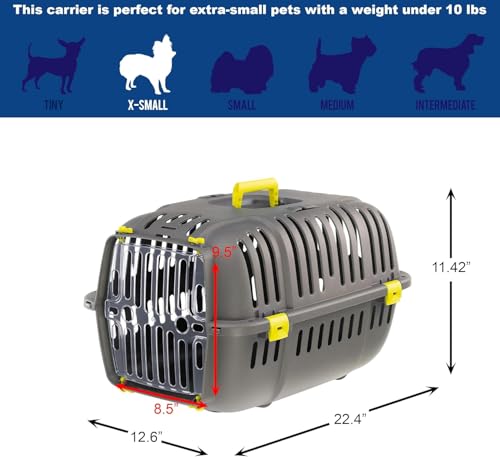 Image of Dog Trust Pet Carrier Cage Hard Sided Cat Carrier for Small Medium Dog Cat