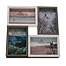 Produktbild Smiling Art Bilderrahmen Fotorahmen Collage für 4 Fotos, Foto Collage aus MDF Holz mit Glas (Weiß+Dunkelbraun, 4x10x15 cm)
