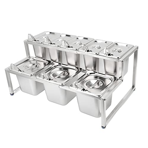 Organisateur de préparation des aliments avec 7 contenants amovibles