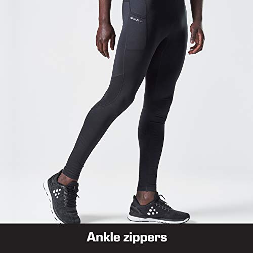 Craft-Sportswear-Mens-ADV-Essence-Zip-Tights-Athletic-Leggings-with-Ankle-Zippers-for-Running-Training-Workouts